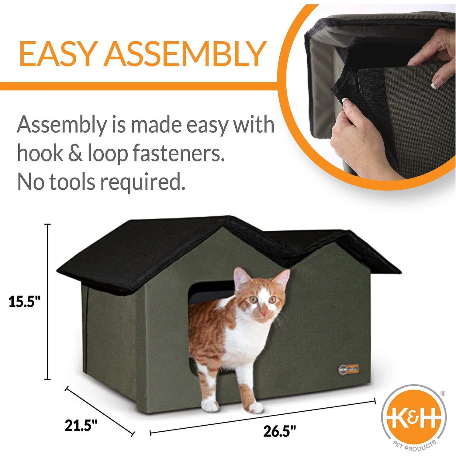 K&H Pet Products Extra-Wide Outdoor Unheated Kitty House 2 K&H Pet Products Extra-Wide Outdoor Unheated Kitty House - Image 2