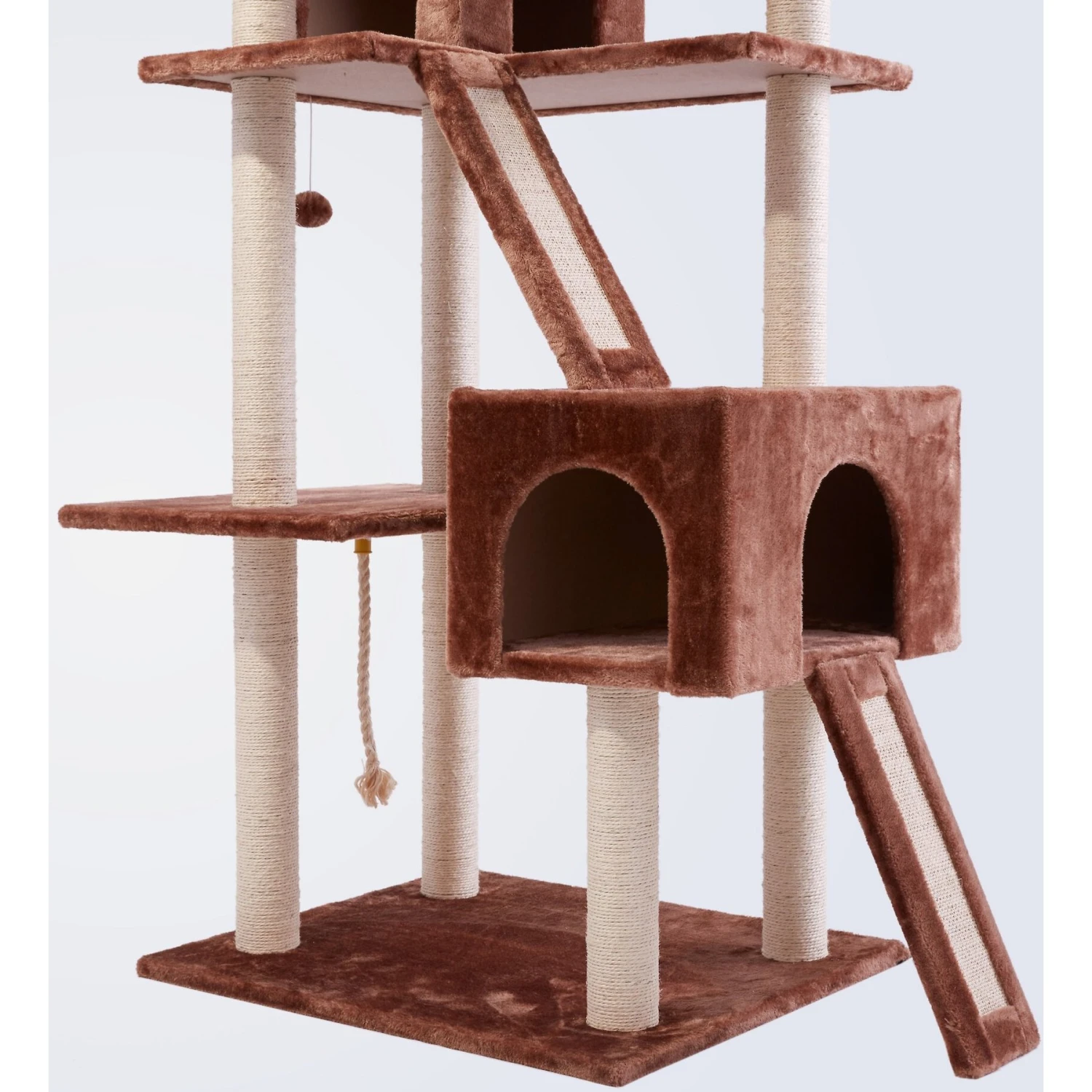 Frisco 72-in Large Base Faux Fur Cat Tree & Condo 5 Frisco 72-in Large Base Faux Fur Cat Tree & Condo - Image 5