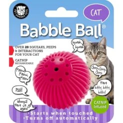 Pet Qwerks Babble Ball Kitten Toy With Catnip -Pet Cat Supplies Store 102237 PT5. AC SS1800 V1589901135