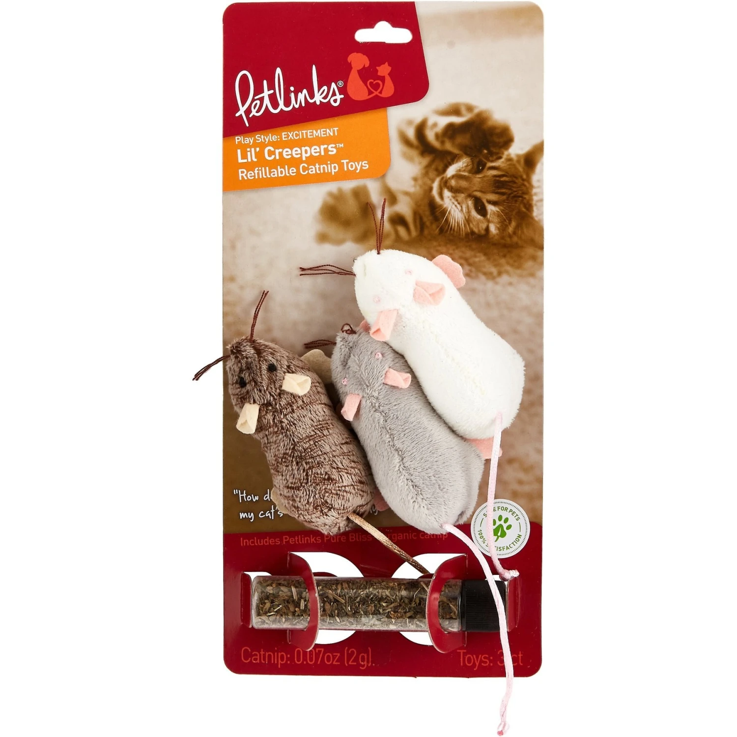 Petlinks Lil' Creepers Refillable Cat Toy With Catnip 6 Petlinks Lil' Creepers Refillable Cat Toy With Catnip - Image 6