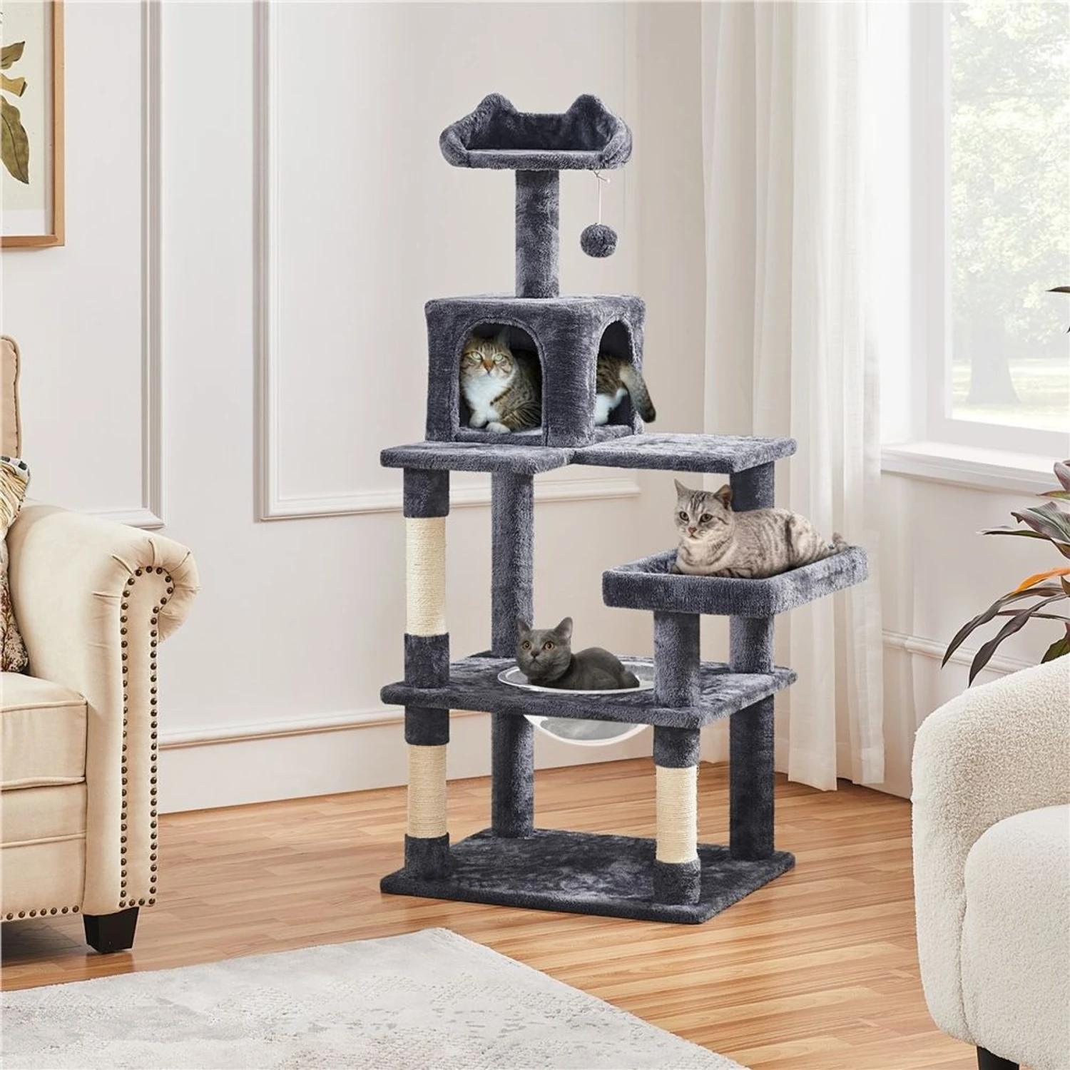 Yaheetech Multi-Level 55-in Cat Tree & Condo 1 Yaheetech Multi-Level 55-in Cat Tree & Condo
