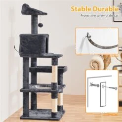 Yaheetech Multi-Level 55-in Cat Tree & Condo 13 Yaheetech Multi-Level 55-in Cat Tree & Condo -Pet Cat Supplies Store 1033022 PT6. AC SS1800 V1702673564