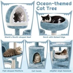 Yaheetech Ocean-Themed 61-in Cat Tree -Pet Cat Supplies Store 1033054 PT3. AC SS1800 V1702673510