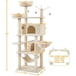 Yaheetech Multi-Level 67-in Cat Tree -Pet Cat Supplies Store 1033102 PT2. AC SS1800 V1702673622