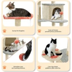 Yaheetech Paw-Shaped Play 65-in Cat Tower -Pet Cat Supplies Store 1033150 PT3. AC SS1800 V1702673563