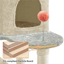 Yaheetech Paw-Shaped Play 65-in Cat Tower -Pet Cat Supplies Store 1033150 PT5. AC SS1800 V1702673562