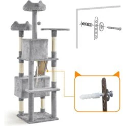Yaheetech 72-in Plush Cat Tree & Condo -Pet Cat Supplies Store 1033214 PT6. AC SS1800 V1702673984