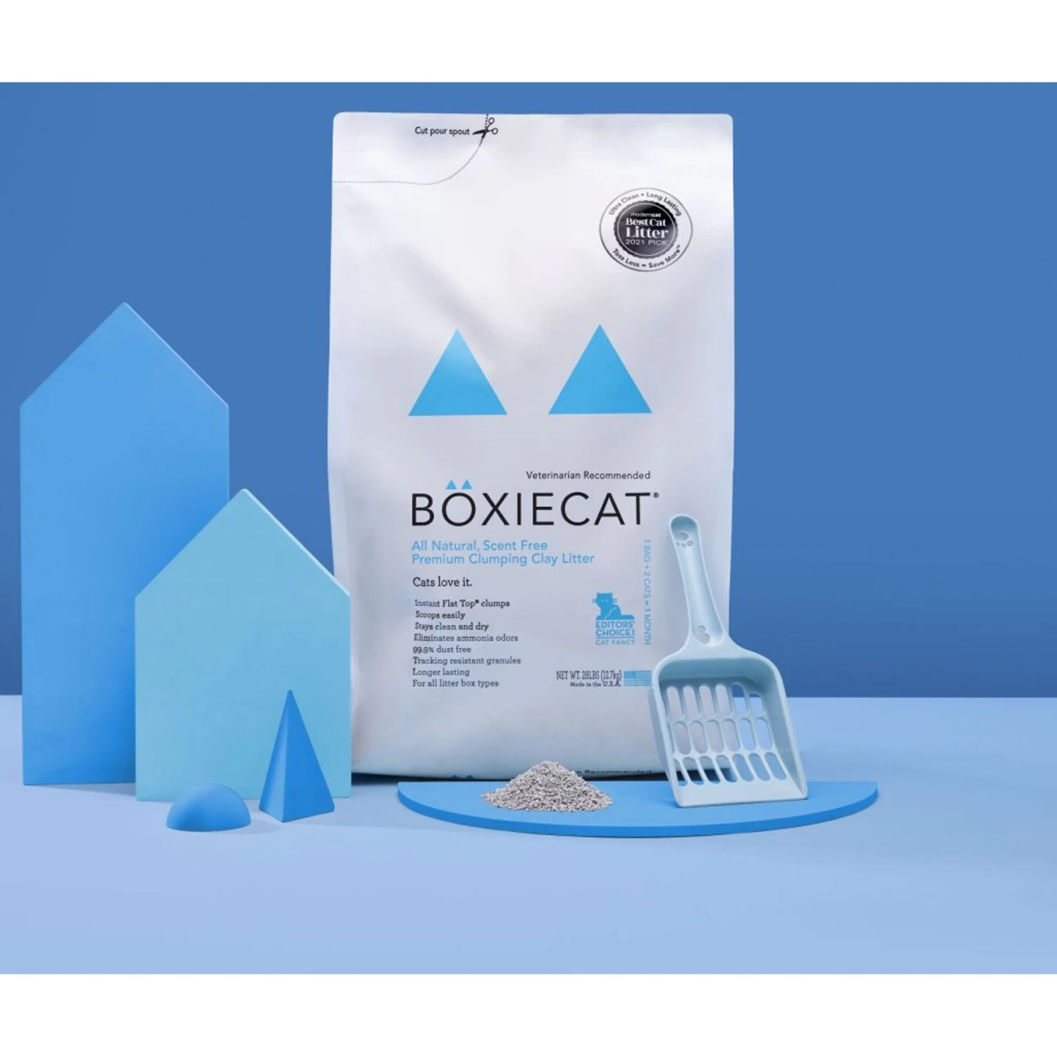 Boxiecat Premium Unscented Clumping Clay Cat Litter 3 Boxiecat Premium Unscented Clumping Clay Cat Litter - Image 3