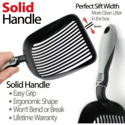 IPrimio Sifter With Non-Stick Litter Scooper 9 IPrimio Sifter With Non-Stick Litter Scooper -Pet Cat Supplies Store 107172 PT2. AC SS1800 V1518103354