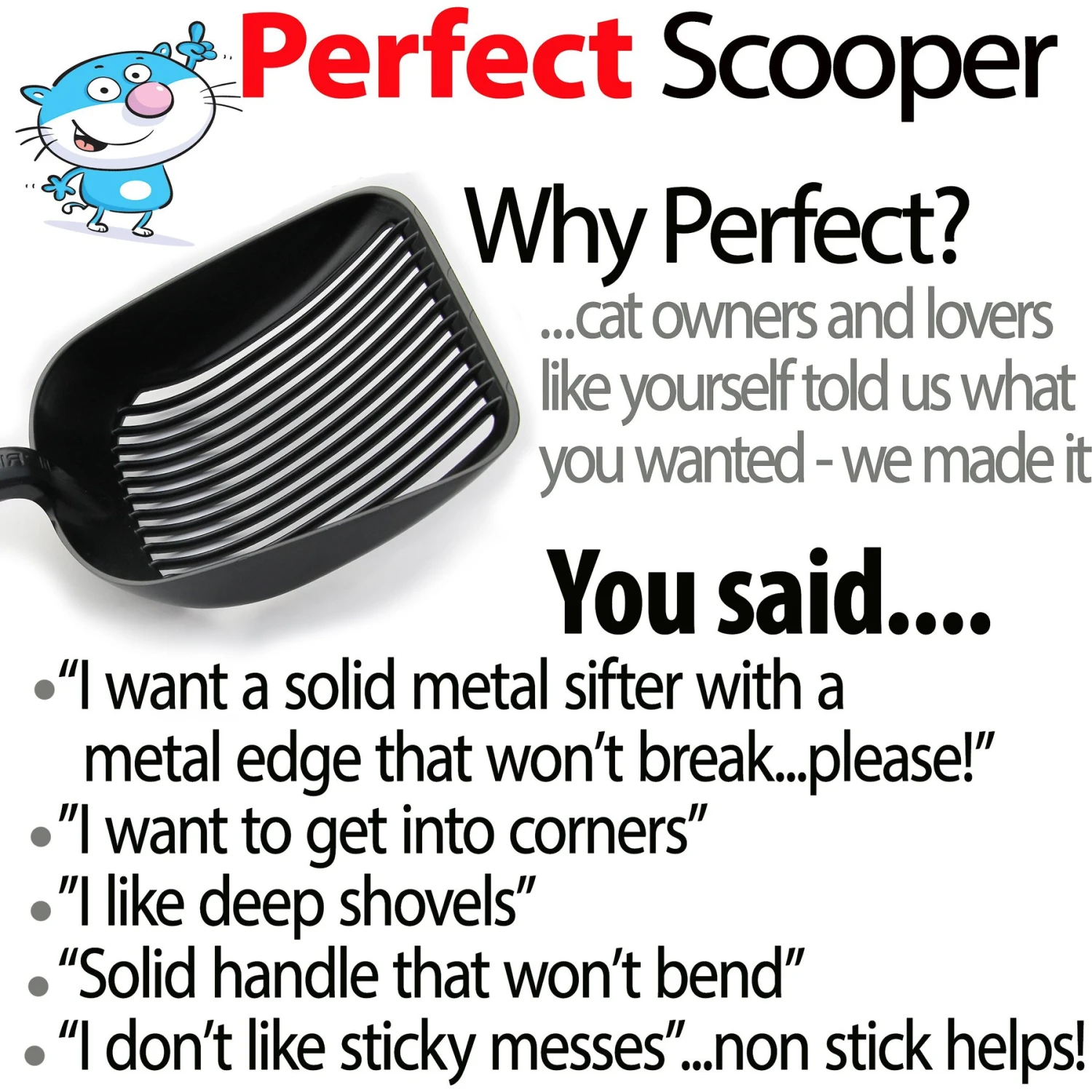 IPrimio Sifter With Non-Stick Litter Scooper 6 IPrimio Sifter With Non-Stick Litter Scooper - Image 6