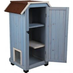 TRIXIE 3-Story Outdoor Wooden Cat House -Pet Cat Supplies Store 107263 PT3. AC SS1800 V1582909395