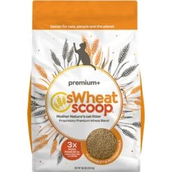 SWheat Scoop Premium+ Unscented Natural Clumping Wheat Cat Litter