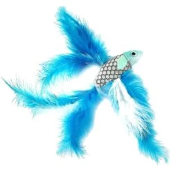 Pet Fit For Life 2 Fish Feather Wand Cat Toy -Pet Cat Supplies Store 109324 PT4. AC SS1800 V1589320585