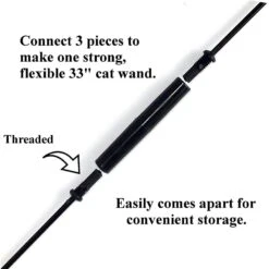 Pet Fit For Life 2 Fish Feather Wand Cat Toy -Pet Cat Supplies Store 109324 PT7. AC SS1800 V1589320647