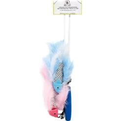 Pet Fit For Life 2 Fish Feather Wand Cat Toy -Pet Cat Supplies Store 109324 PT8. AC SS1800 V1589320688