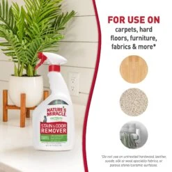Nature's Miracle Cat Enzymatic Stain Remover & Odor Eliminator Spray, 32-oz Bottle -Pet Cat Supplies Store 115440 PT4. AC SS1800 V1701453405