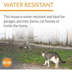 K&H Pet Products Heated A-Frame Cat House -Pet Cat Supplies Store 121267 PT3. AC SS1800 V1627349488