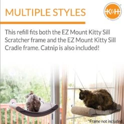 K&H Pet Products EZ Mount Window Scratcher Kitty Sill Refill -Pet Cat Supplies Store 121333 PT2. AC SS1800 V1637628759