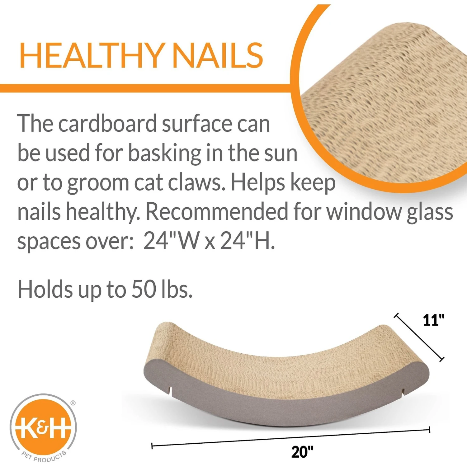 K&H Pet Products EZ Mount Window Scratcher Kitty Sill Cradle 2 K&H Pet Products EZ Mount Window Scratcher Kitty Sill Cradle - Image 2