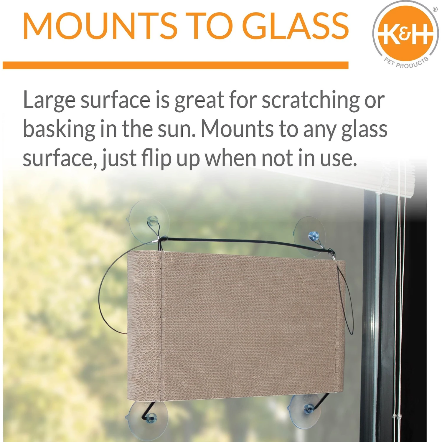 K&H Pet Products EZ Mount Window Scratcher Kitty Sill Cradle 3 K&H Pet Products EZ Mount Window Scratcher Kitty Sill Cradle - Image 3