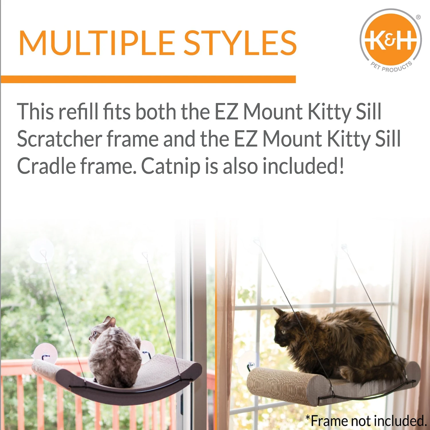 K&H Pet Products EZ Mount Window Scratcher Kitty Sill Cradle Refill 4 K&H Pet Products EZ Mount Window Scratcher Kitty Sill Cradle Refill - Image 4
