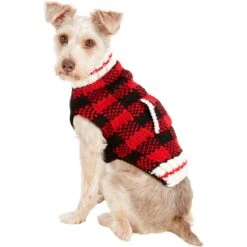 Chilly Dog Buffalo Plaid Dog & Cat Sweater -Pet Cat Supplies Store 121710 PT5. AC SS1800 V1540220819