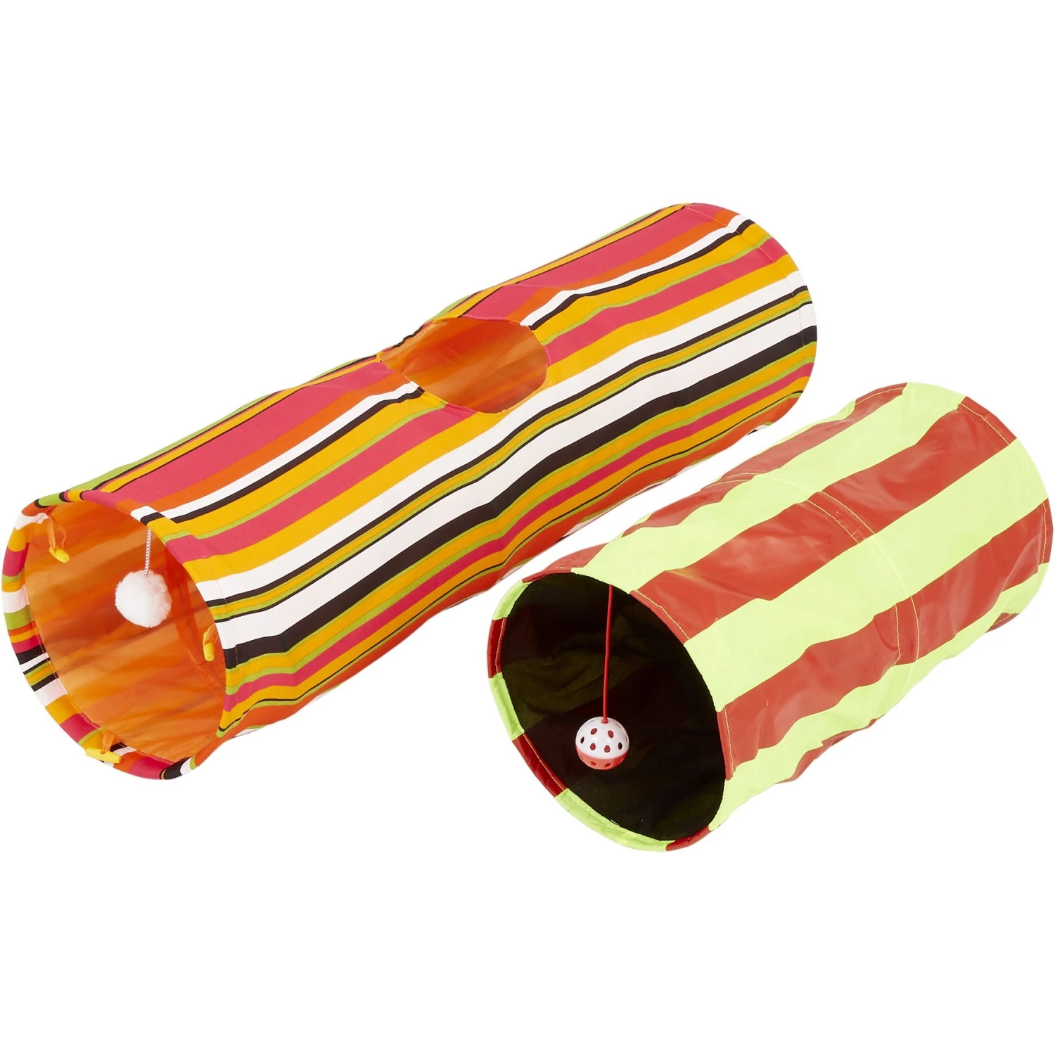 Pet Magasin Collapsible Cat Tunnel Toys, 2-pack 1 Pet Magasin Collapsible Cat Tunnel Toys, 2-pack