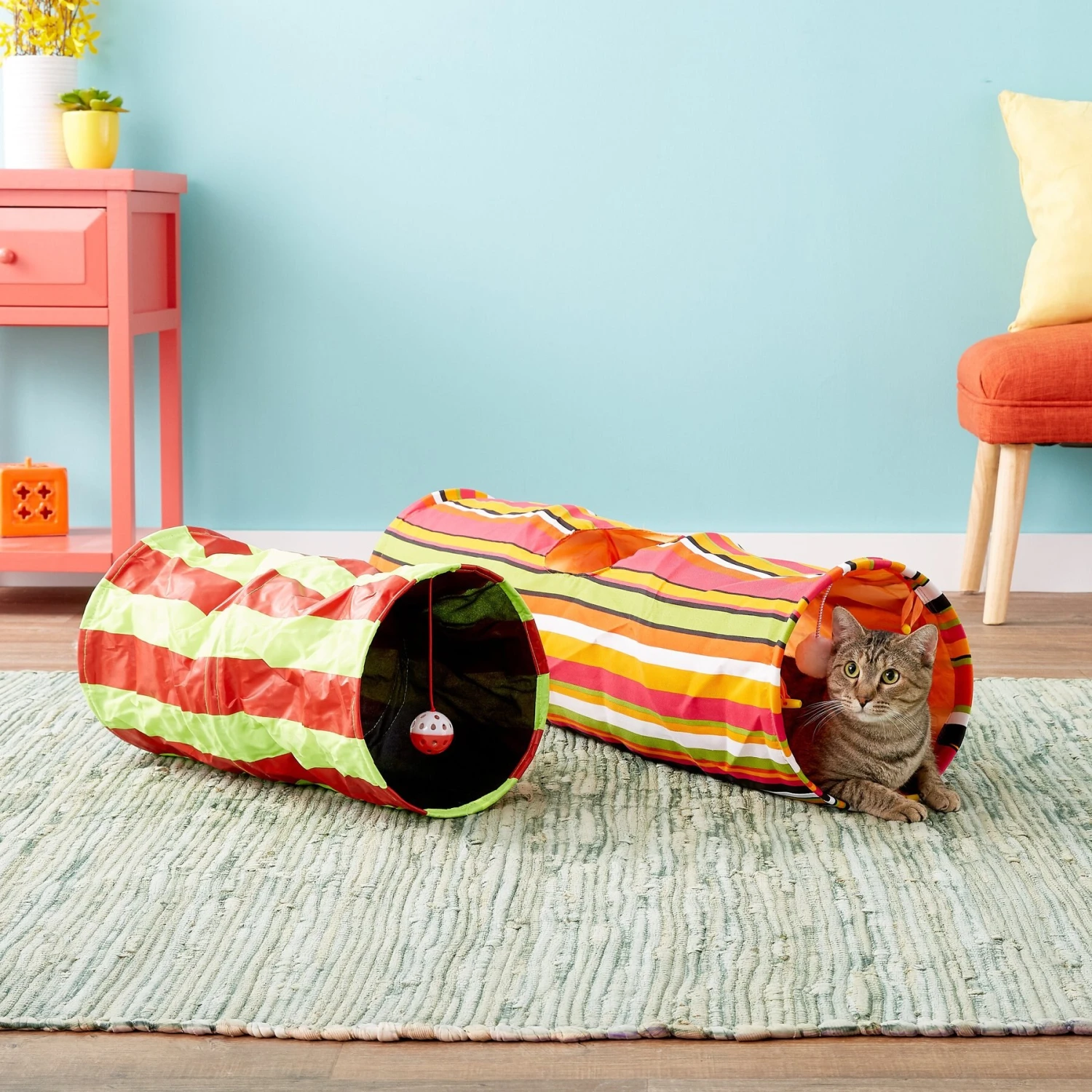 Pet Magasin Collapsible Cat Tunnel Toys, 2-pack 8 Pet Magasin Collapsible Cat Tunnel Toys, 2-pack - Image 8