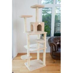GleePet 74-in Faux Fur Cat Tree & Condo -Pet Cat Supplies Store 130298 PT3. AC SS1800 V1639780883