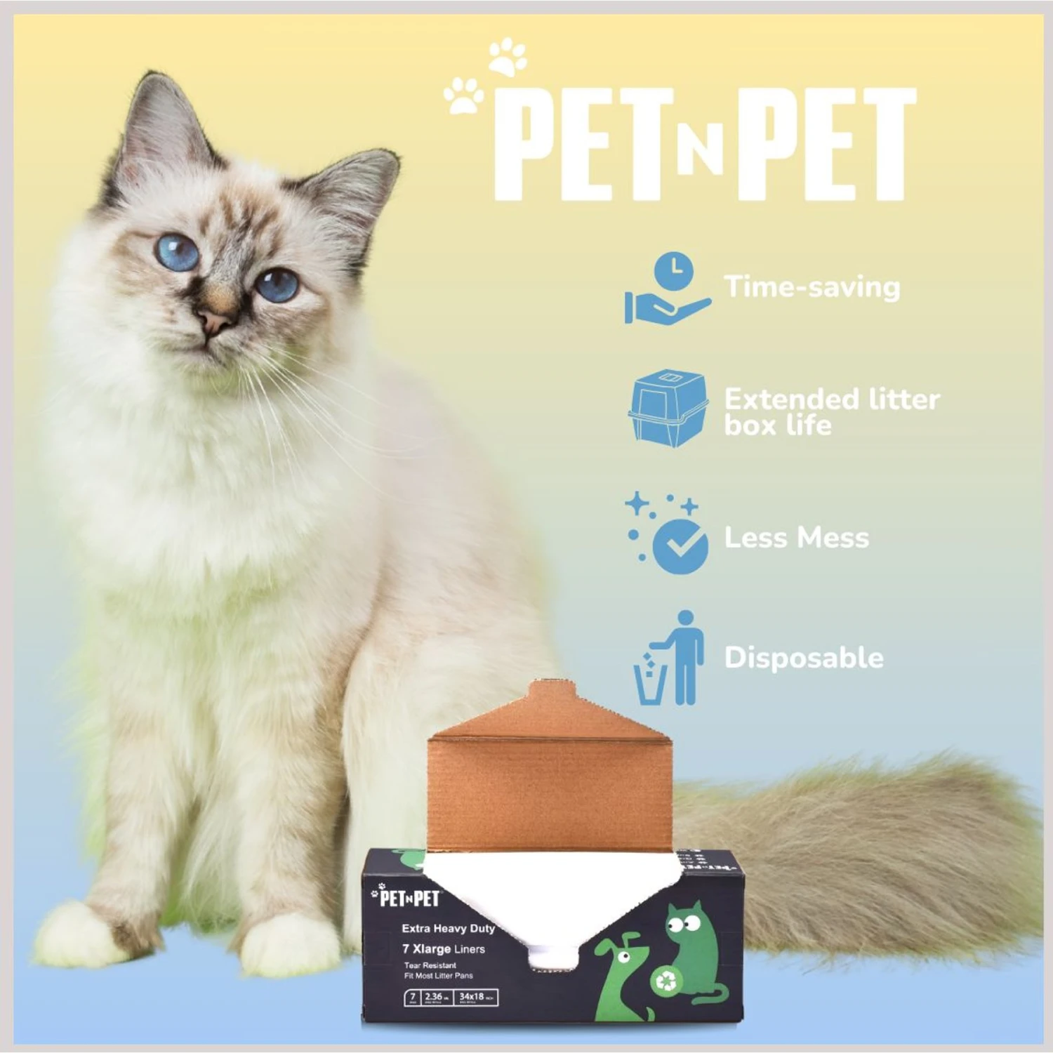 PET N PET Cat Litter Box Liners 6 PET N PET Cat Litter Box Liners - Image 6