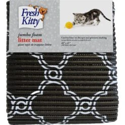 Fresh Kitty Jumbo Foam Quatrefoil Cat Litter Mat