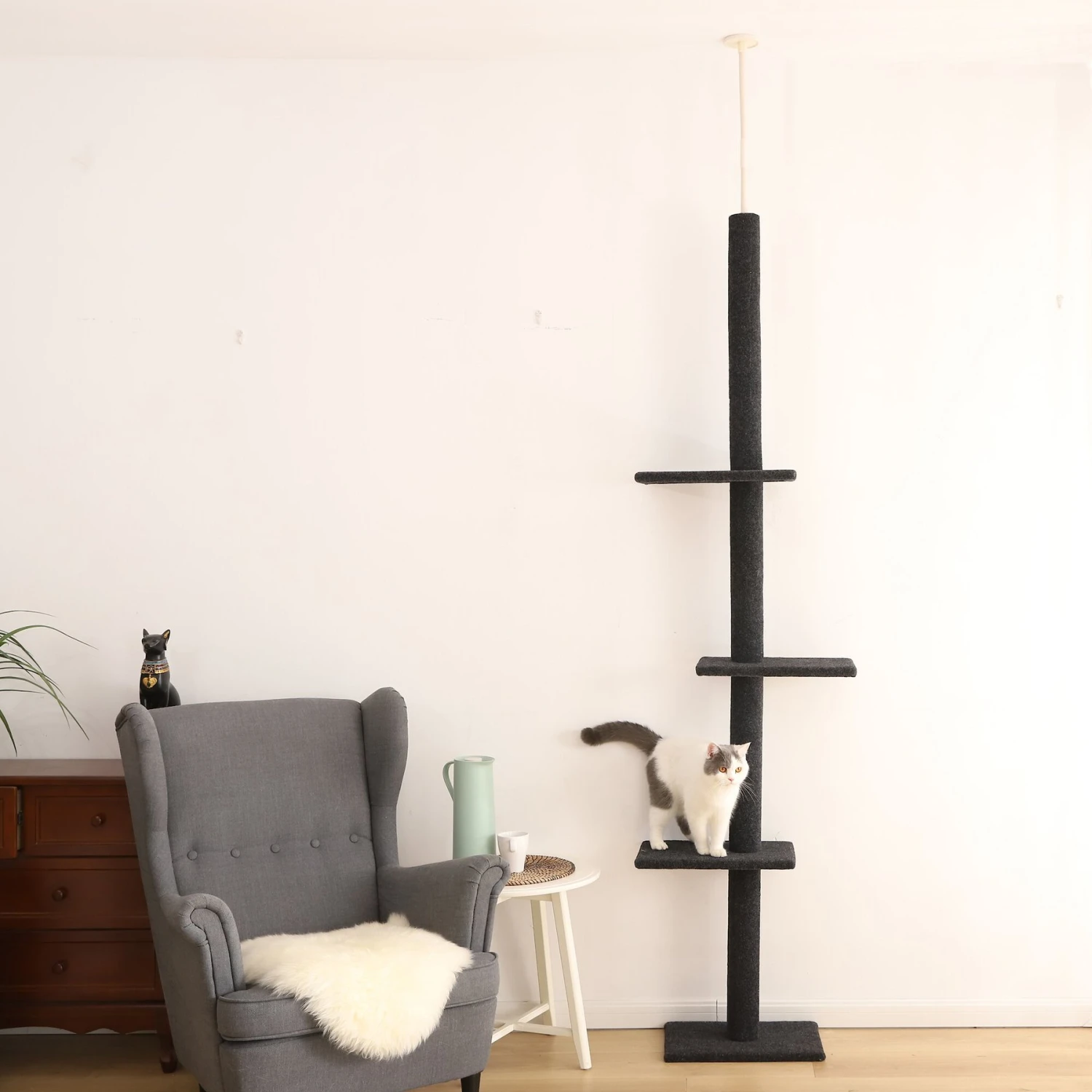 Cat Craft Floor-to-Ceiling Carpet Cat Tree 7 Cat Craft Floor-to-Ceiling Carpet Cat Tree - Image 7