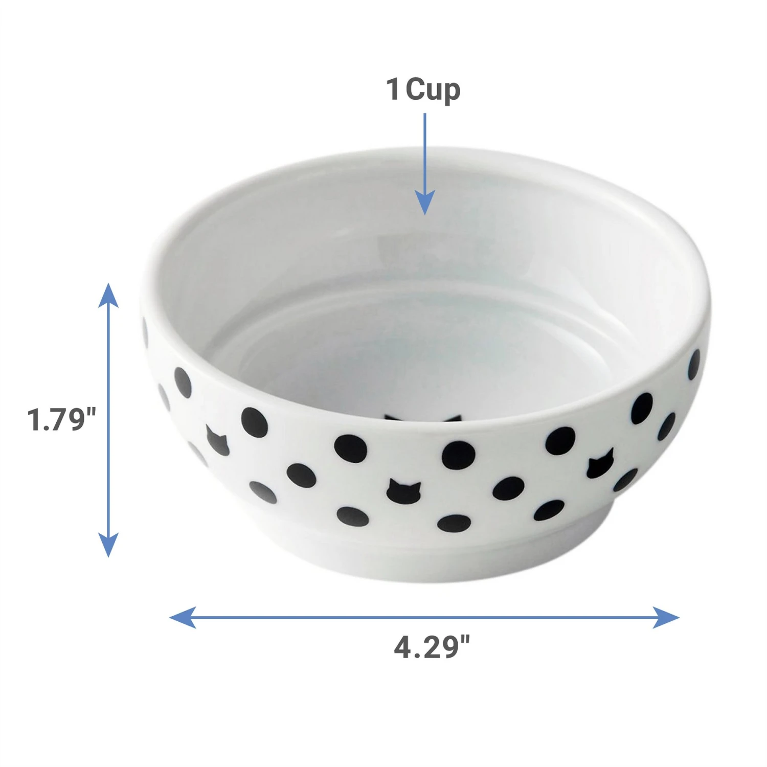 Necoichi Non-Skid Ceramic Cat Food Bowl 2 Necoichi Non-Skid Ceramic Cat Food Bowl - Image 2
