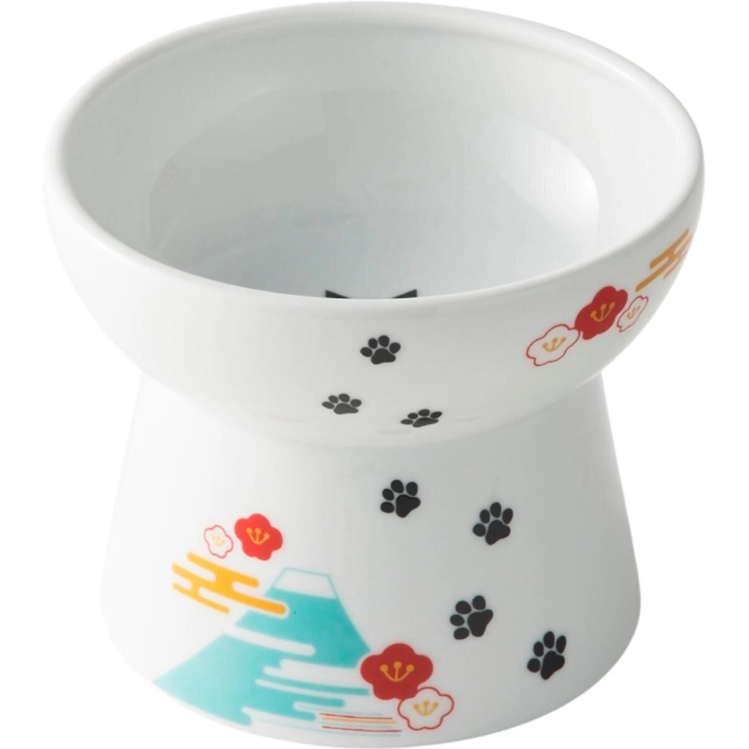 Necoichi Raised Cat Food Bowl, Fuji 2 Necoichi Raised Cat Food Bowl, Fuji - Image 2