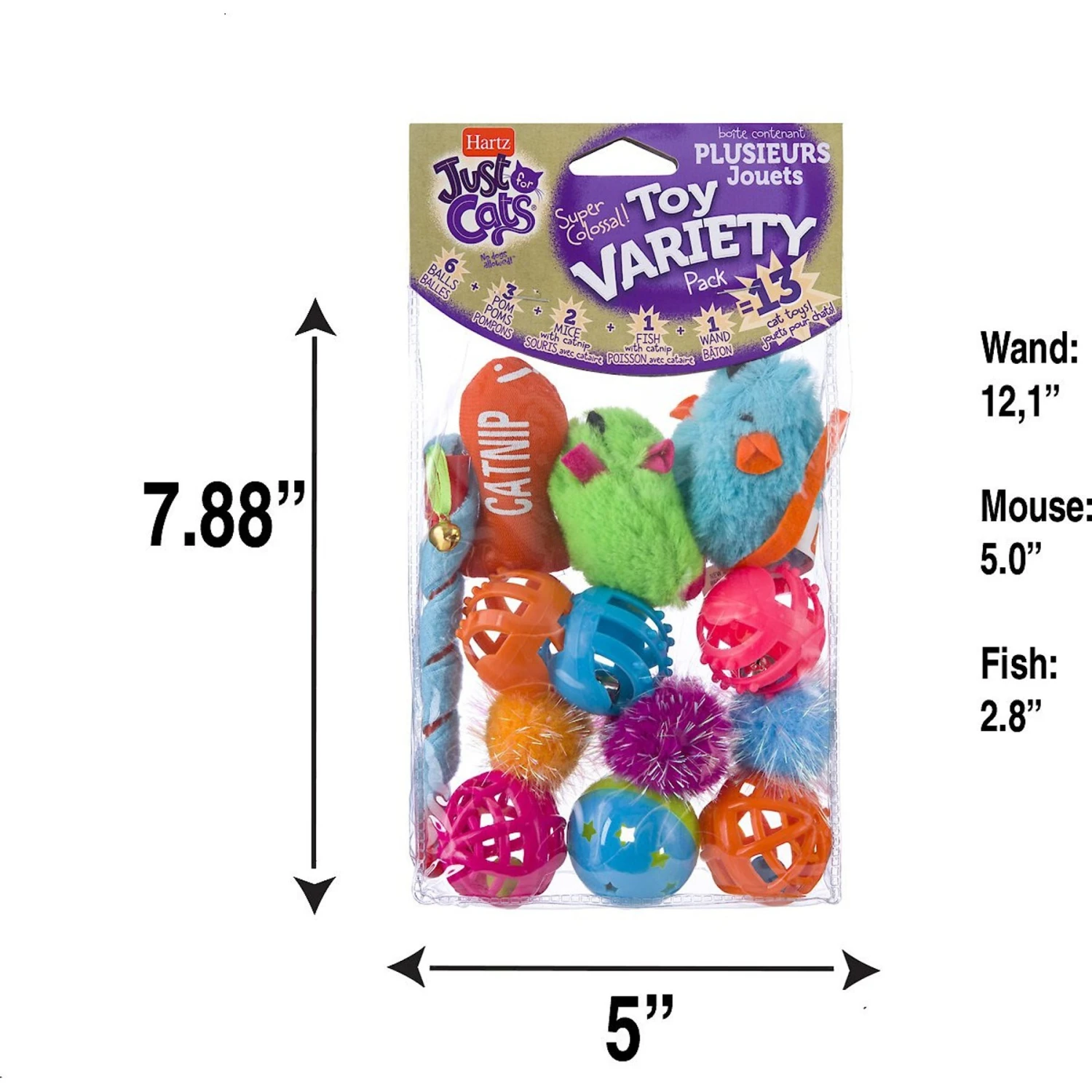 Hartz Just For Cats Toy Variety Pack, 13 Count 2 Hartz Just For Cats Toy Variety Pack, 13 Count - Image 2