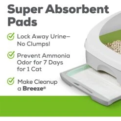Purina Tidy Cats Hooded Litter Box System, Breeze Hooded System Starter Kit Litter Box, Litter Pellets & Pads -Pet Cat Supplies Store 141405 PT4. AC SS1800 V1700159598