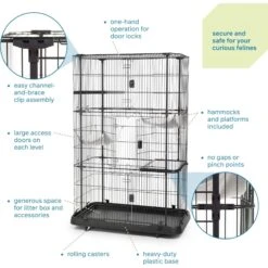 Prevue Pet Products Premium Cat Cage Playpen -Pet Cat Supplies Store 143766 PT3. AC SS1800 V1678974969
