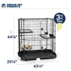 Prevue Pet Products Deluxe Cat Cage Playpen -Pet Cat Supplies Store 143768 PT5. AC SS1800 V1670260074