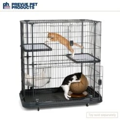Prevue Pet Products Deluxe Cat Cage Playpen -Pet Cat Supplies Store 143768 PT7. AC SS1800 V1670259595