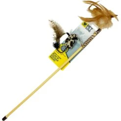 Pet Zone Tiger Teaser Wand Cat Toy With Catnip, Color Varies -Pet Cat Supplies Store 152692 PT2. AC SS1800 V1647908556