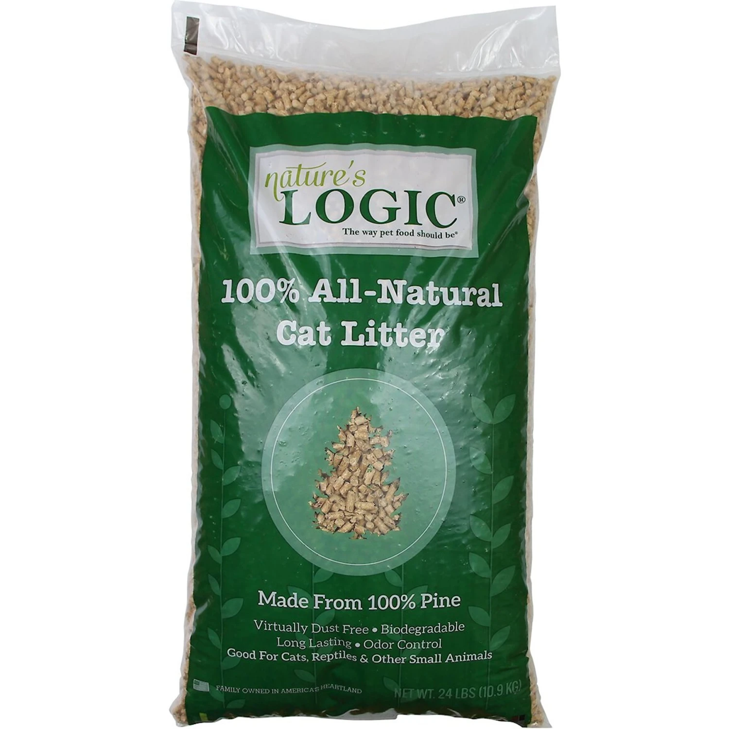 Nature's Logic All Natural Pine Unscented Non-Clumping Wood Cat Litter 1 Nature's Logic All Natural Pine Unscented Non-Clumping Wood Cat Litter