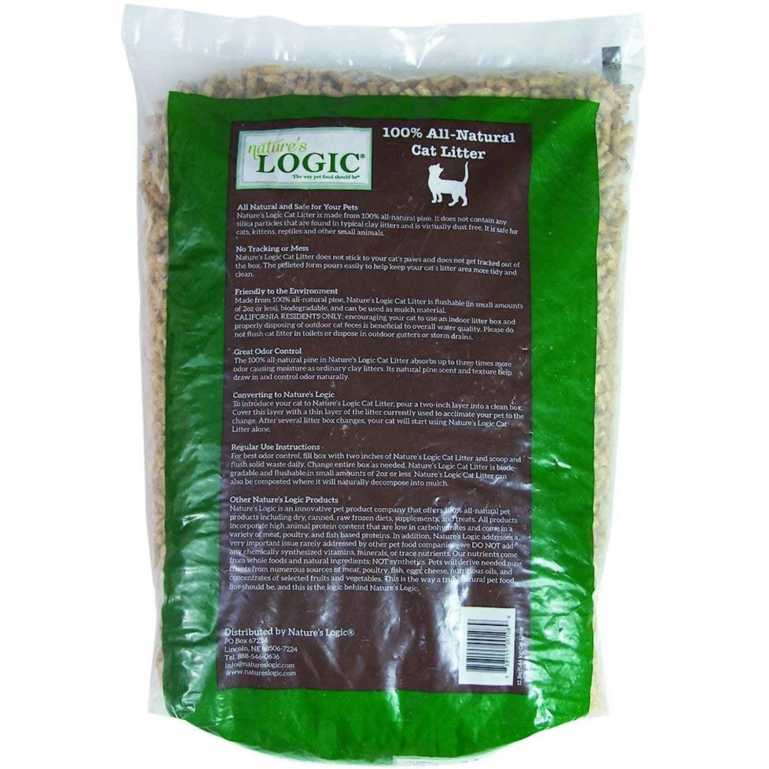 Nature's Logic All Natural Pine Unscented Non-Clumping Wood Cat Litter 2 Nature's Logic All Natural Pine Unscented Non-Clumping Wood Cat Litter - Image 2