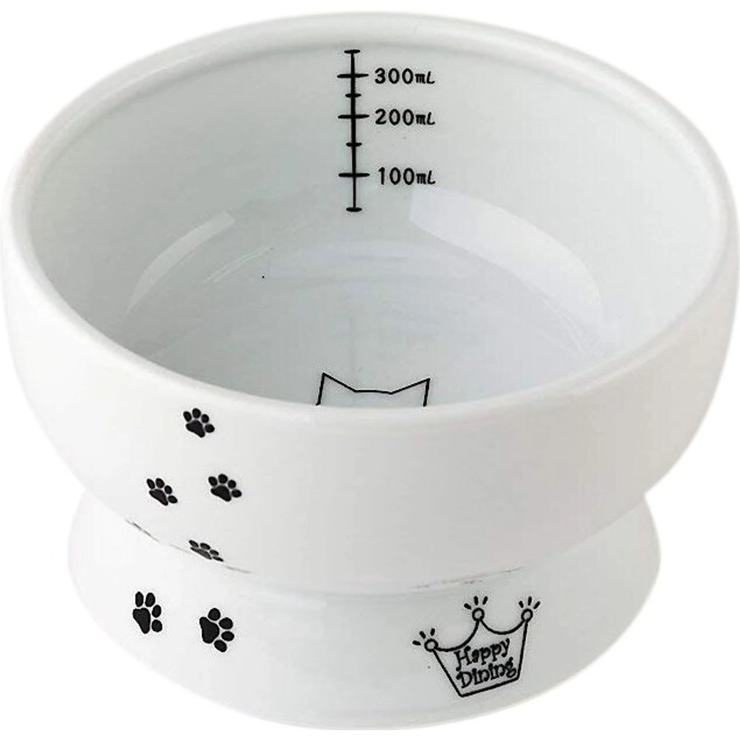 Necoichi Ceramic Elevated Cat Food & Water Bowl Set 6 Necoichi Ceramic Elevated Cat Food & Water Bowl Set - Image 6