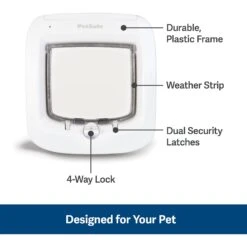 PetSafe 4-Way Locking Microchip Entry Cat Door -Pet Cat Supplies Store 159086 PT2. AC SS1800 V1626448950