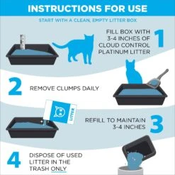 Arm & Hammer Litter Cloud Control Platinum Multi-Cat Clumping Cat Litter With Hypoallergenic Light Scent -Pet Cat Supplies Store 164606 PT6. AC SS1800 V1663797772
