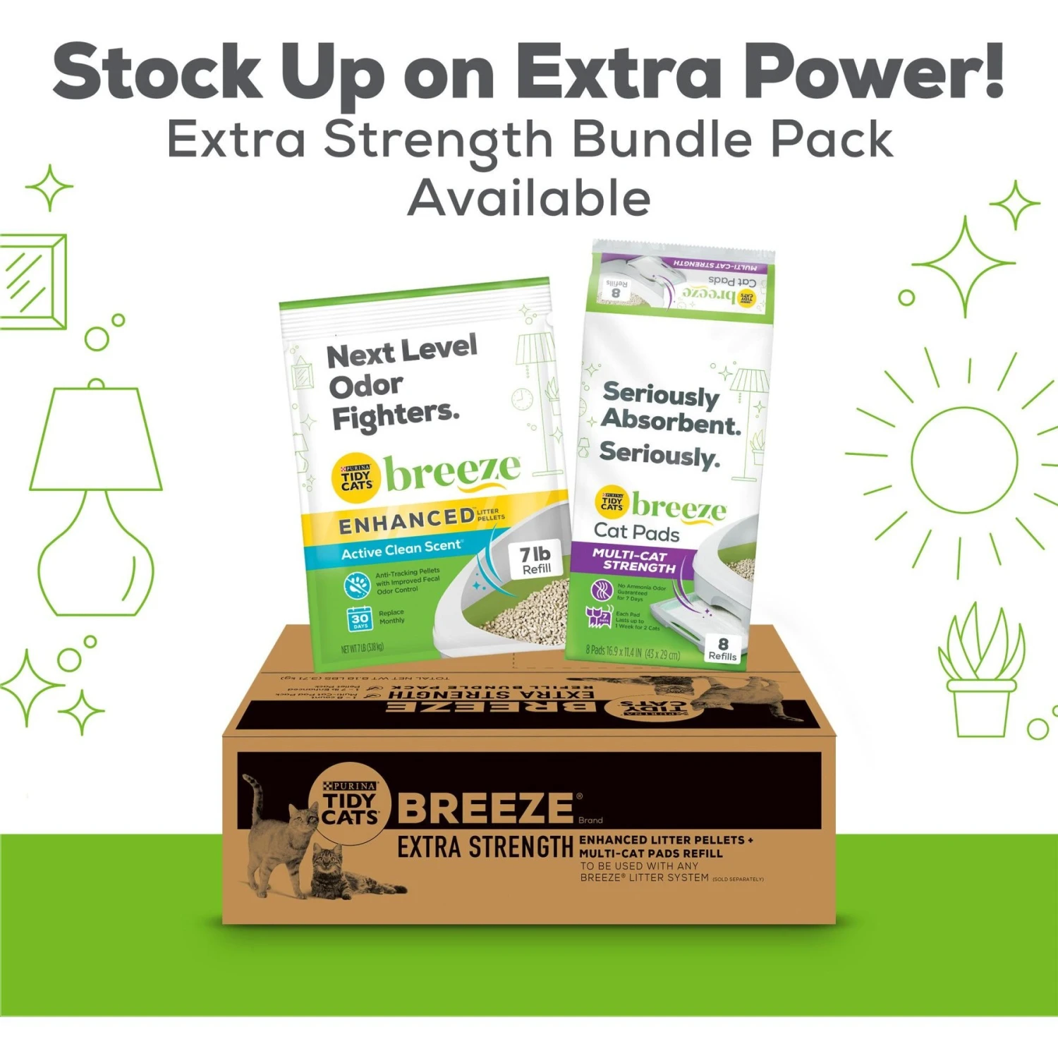 Tidy Cats Breeze Multi-Cat Strength Cat Pads 5 Tidy Cats Breeze Multi-Cat Strength Cat Pads - Image 5