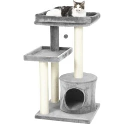 Frisco 42-in Heavy Duty Faux Fur Cat Tree & Condo -Pet Cat Supplies Store 169398 PT5. AC SS1800 V1584453369