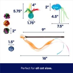 Frisco Plush, Teaser, Ball & Tunnel Variety Pack Cat Toy With Catnip -Pet Cat Supplies Store 169688 PT2. AC SS1800 V1692190912