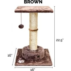 Tiger Tough Scratching Post 22.5-in Faux Fur Cat Tree -Pet Cat Supplies Store 173194 PT3. AC SS1800 V1618280518