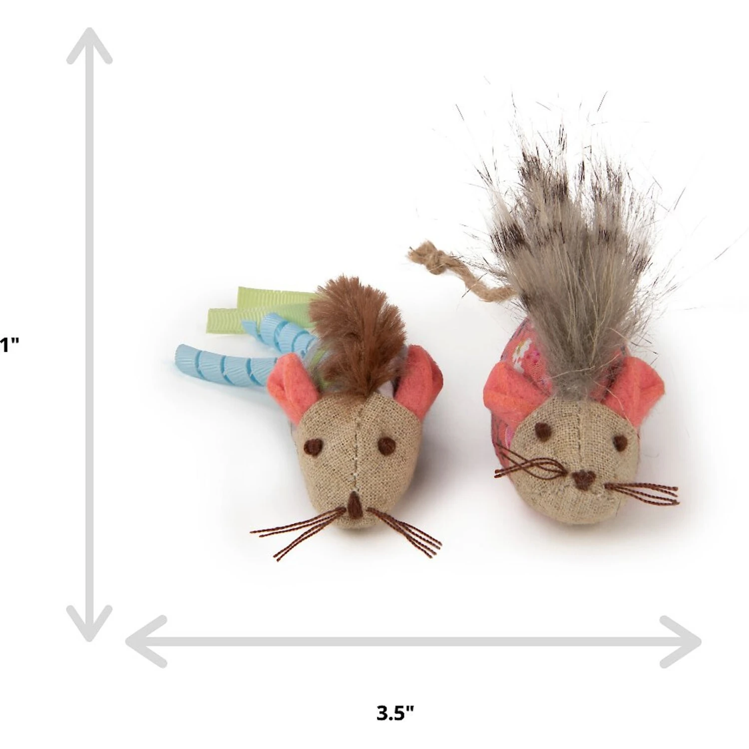 Petlinks HappyNip Mohawk Mice Cat Toy With Catnip 2 Petlinks HappyNip Mohawk Mice Cat Toy With Catnip - Image 2